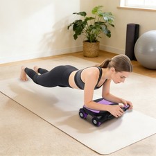 Black Purple Four-Wheel Elbow Support Abdominal Roller AB Abdominal Roller Wheel