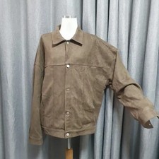 High-Quality Vintage Suede Jacket - 100 Size