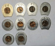 Lot Of 10 Encased Cents New York  Good Luck Canada 2576