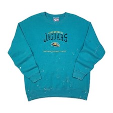 Vintage Jacksonville Jaguars Prowler Sweatshirt NFL Large 90s Distressed Painter