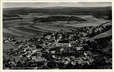 Postcard Denklingen Reichshof Oberbergischer Kreis, aerial view of... - 11482333