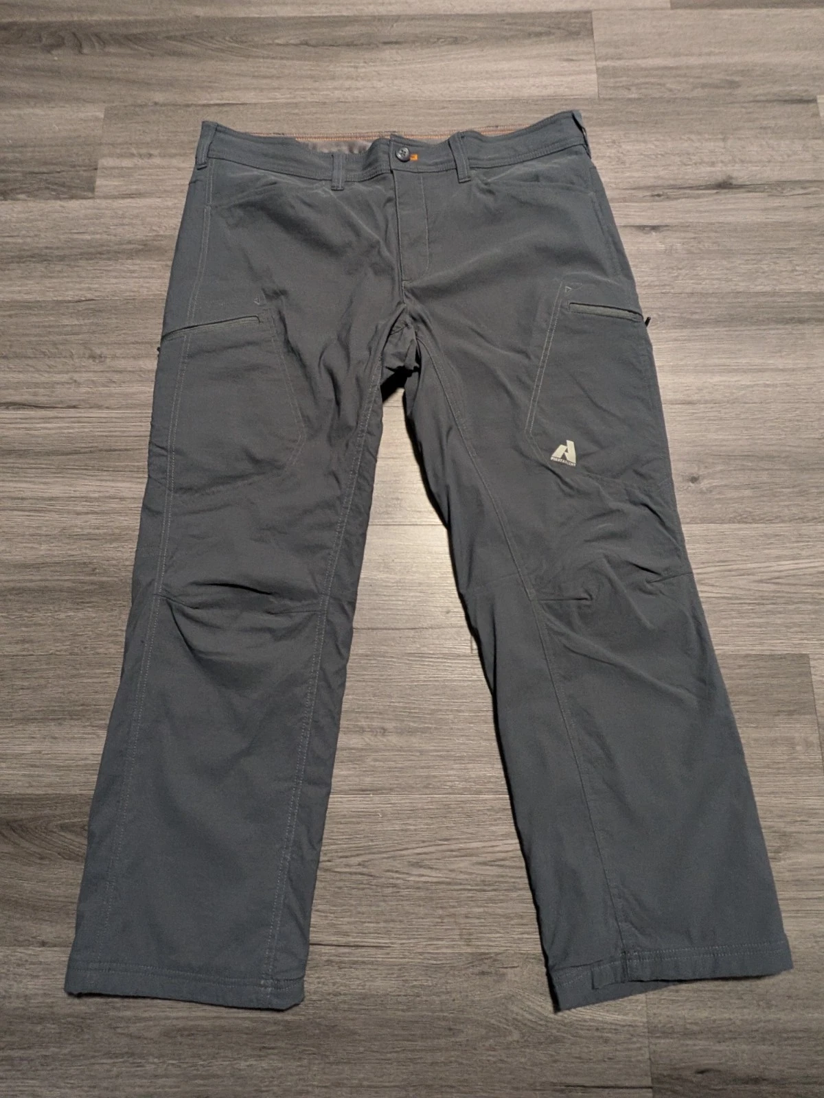 Eddie Bauer Men's Gray First Ascent Fleece Lined Hiking Cargo Pants Size 38x30