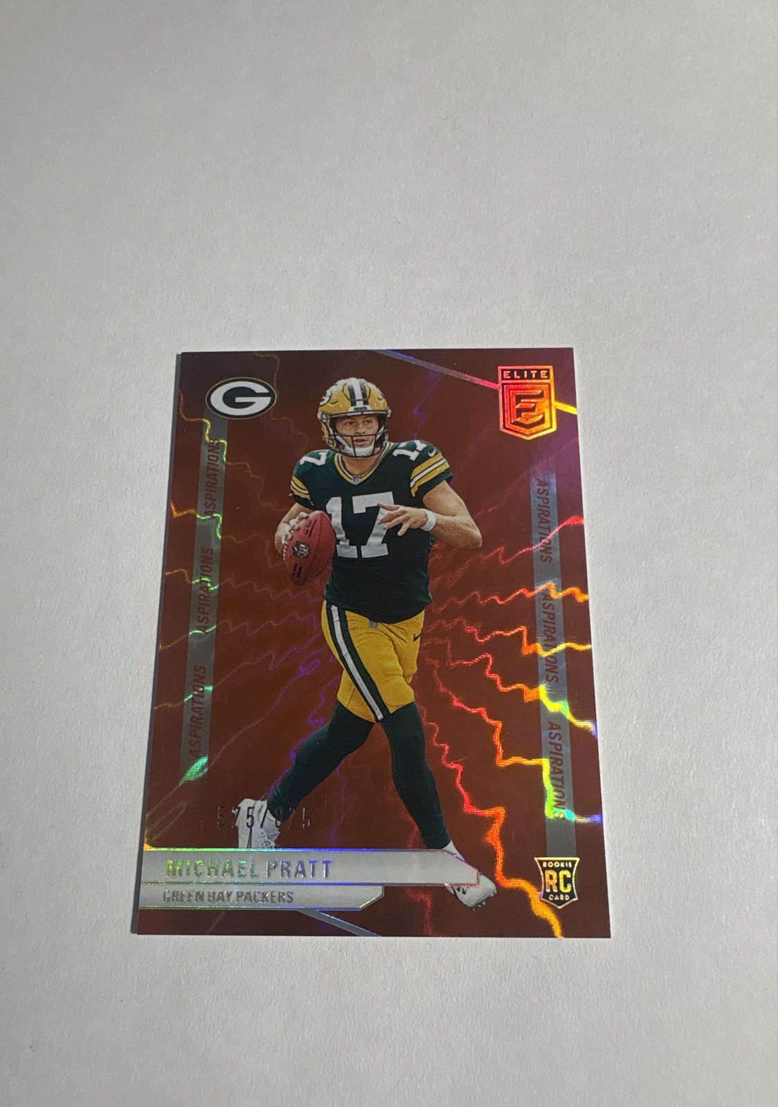 2024 Panini Donruss Elite - Rookies Michael Pratt #135 Aspirations Shimmer /875