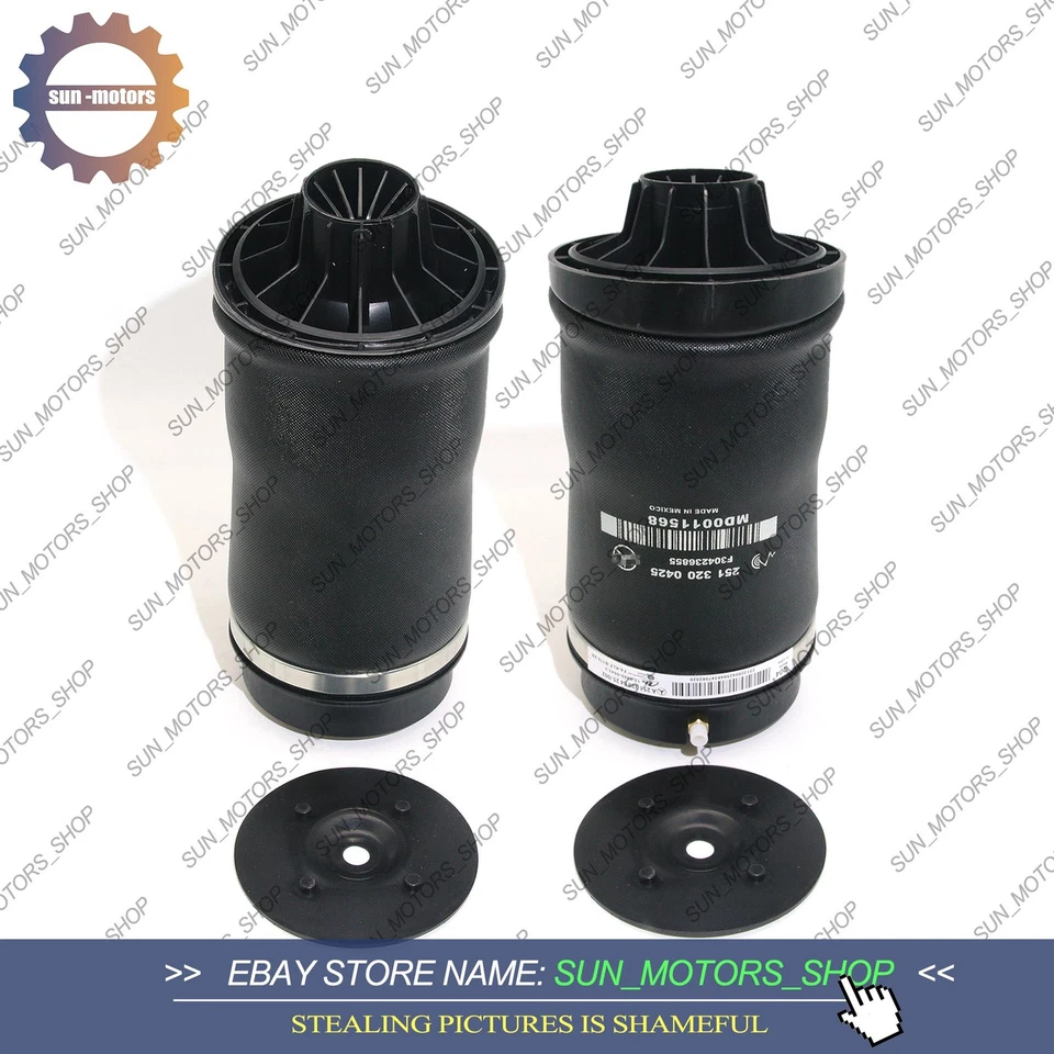2 peças de airbag de suspensão a ar par traseiro OEM para Mercedes 06-13 R320 R350 R550 R500 - Imagem 2 de 4