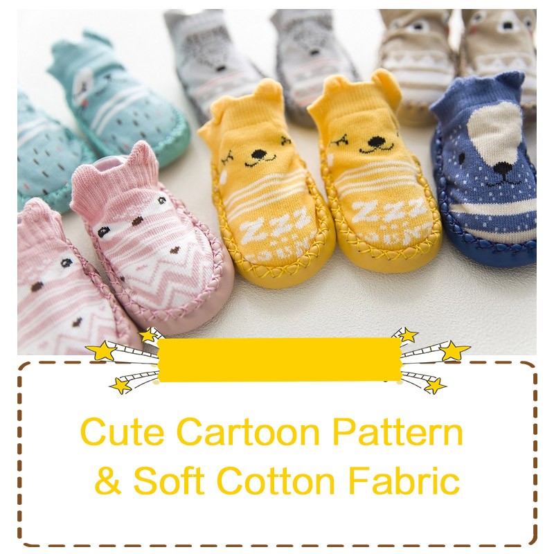 SAOLA Calze bambino con suola a pois in gomma antiscivolo suola morbida carino cartone animato pavimento VMHG 1