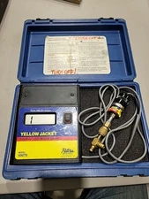 Ritchie Yellow Jacket 69070 SuperEvac LCD Vacuum Gauge w/ Fittings Tested Works