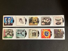 Set of 10 Mint 1st Class Stamps 2010 Vinyl Stamps Royal Mail