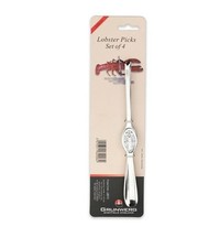 Grunwerg Stainless Steel Lobster Picks 4 Pack Seafood Crab Shellfish Forks