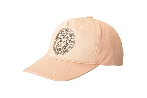 Versace Medusa Logo Print Light Pink Baseball Cap Hat size 60