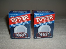 24 Stieg Tattler Regular Mouth Reusable Plastic Canning Lids w/ Rings NIB