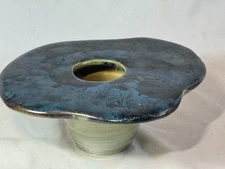 RARE MIMI SEMMES DANN CRYSTALINE GLAZE IKEBANA POTTERY VASE -FREE SHIP