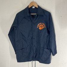 Clemson Tigers Youth XL 18/20 Nylon Lightweight Windbreaker Made in USA Vintage