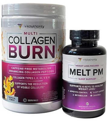Vitauthority Multi Collagen Burn Cellulite Peptides & Melt PM - Tropical Punch