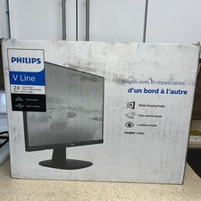 Philips 243V7QJAB 23.8" LCD Monitor Full HD Anti-Glare Widescreen HDMI VGA DVI-D