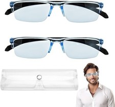 2 Pcs Auto Focus Glasses, Automatic Zoom Reading Intelligent Self Adjusting P...
