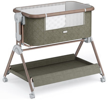 3-in-1 Baby Bassinet Bedside Sleeper with Wheels