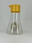 VTG Pyrex Atomic Sunburst dressing dispenser condiment sauce yellow plastic lid