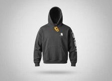 Carhartt Black Pullover Hoodie Logo Graphic L...