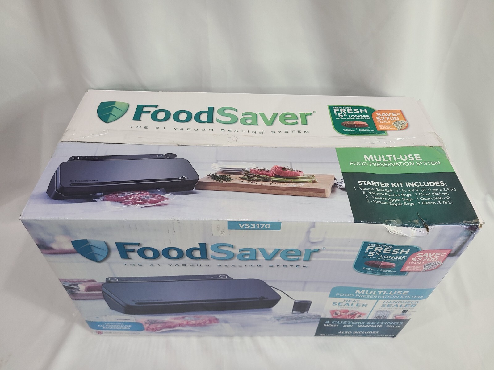 FoodSaver Vacuum Sealer for Food MultiUse Preservation System VS3170 33413001180 eBay