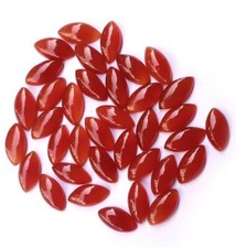 WHOLESALE NATURAL RED ONYX CABOCHON MARQUISE SHAPE LOOSE GEMSTONE LOT JEWELLERY.
