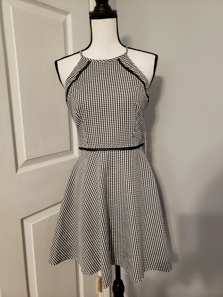 B darlin black and white dress top