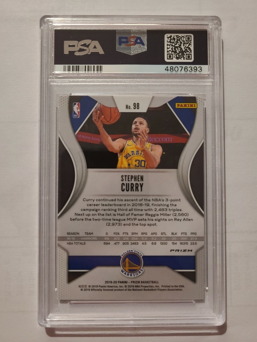 2019 Panini Silver Prizm Stephen Curry 💎 Mint PSA 10