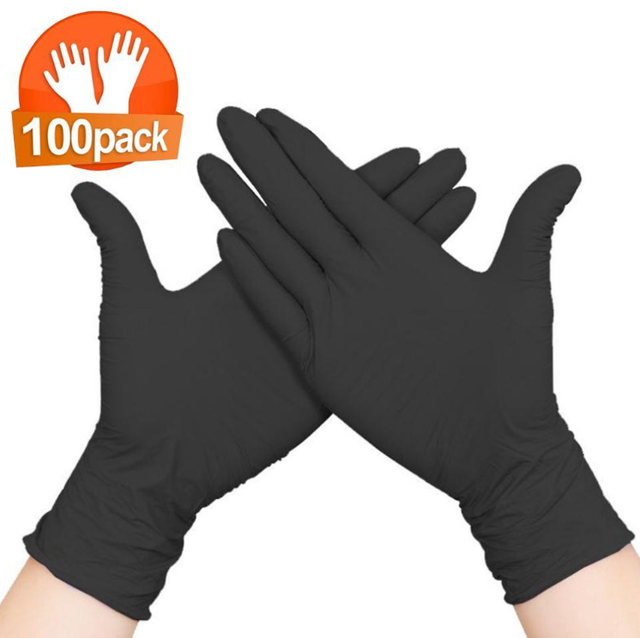 Safeguard Nitrile Disposable Gloves, Powder Free, Food Grade Gloves
