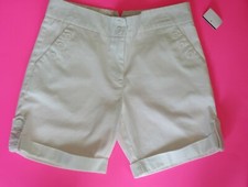 NWT THE LIMITED White Cuffed Flat Front w/Pockets Shorts Size 4