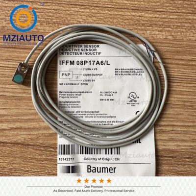 Inductive Proximity Sensor IFFM08P17A6L For Baumer IFFM 08P17A6/L PNP 10-30VDC
