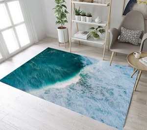 Overlooking Ocean Big Sea Wave Area Rugs Kids Bedroom Living Room Floor Mat Rug Ebay