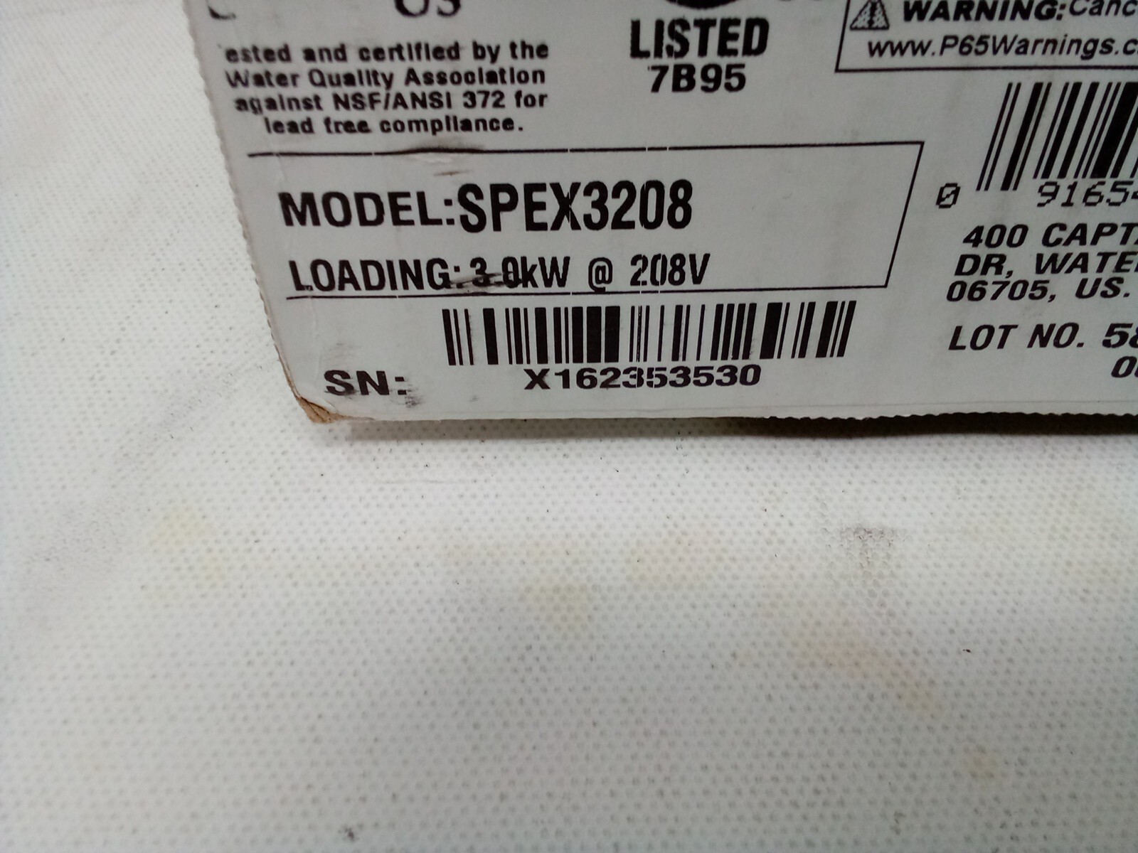 Eemax SPEX3208 FlowCo 1.5 GPM - White