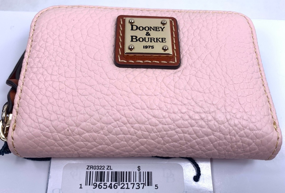 Dooney & Bourke Pebble Grain Large Zip Around Credit Card Case