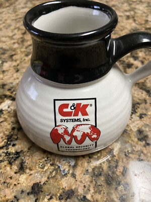 Vintage C&K Systems Inc Global Security Technology Non Slip Coffee Mug MINT
