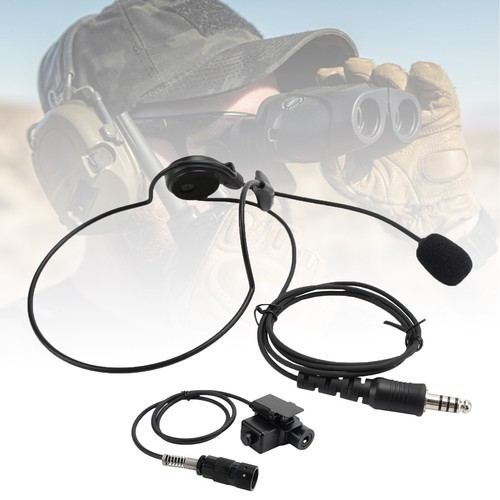 7.1-C7 Rear Mount Big Plug Tactical Headset Fit AN/PRC-152 AN/PRC-148 ...