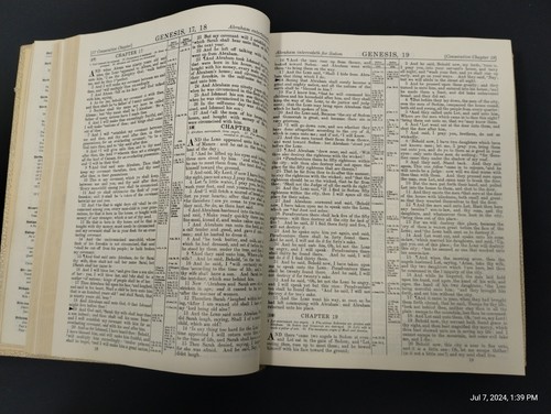 1965 Holy Bible Standard Reference Bible Blue Ribbon Edition Hertel Red Letter - Picture 19 of 24
