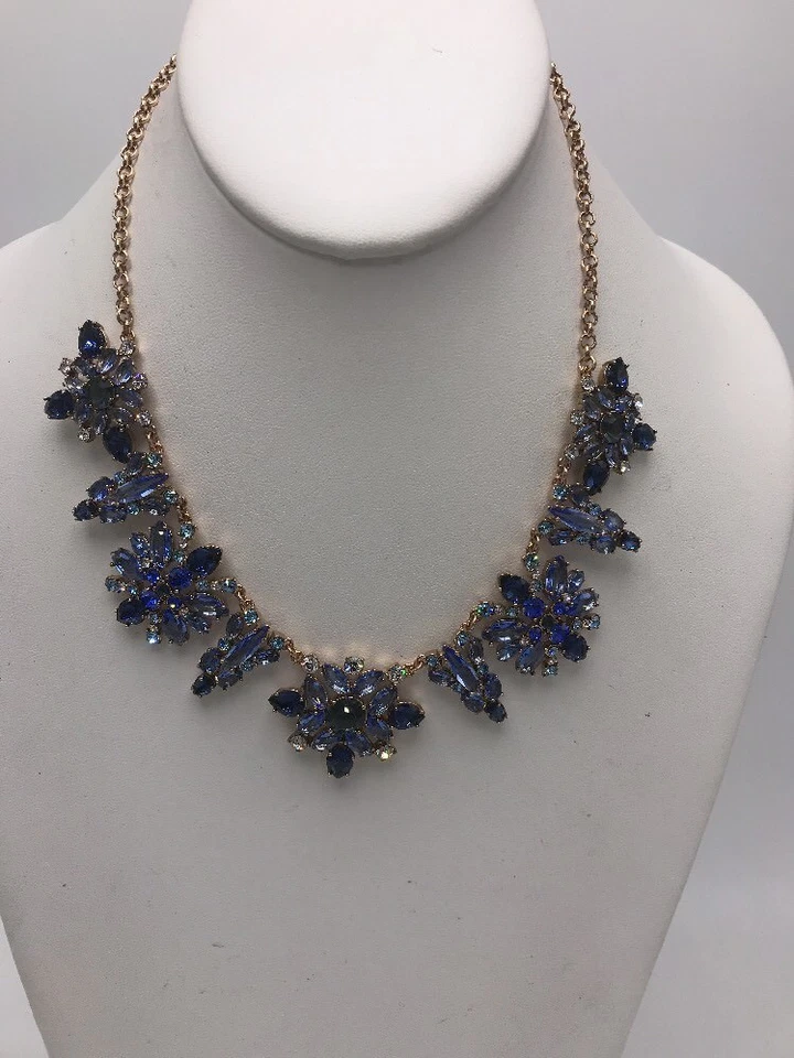 COLLAR COLLAR CRISTAL CHAPADO EN ORO ROSA 14K KATE SPADE NOCHES NEVADAS #1 $148 Foto 2 de 4