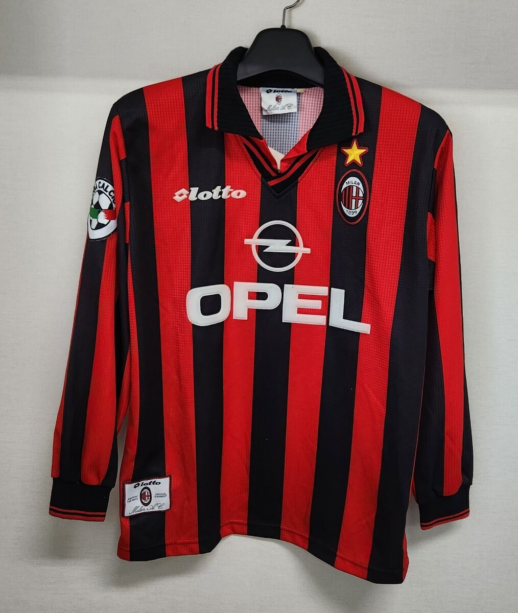 1997-98 AC Milan Home L/S No.3 MALDINI SERIE A 97-98 ACM 1997-98 AC Milan Home L/S No.3 MALDINI SERIE A 97-98 ACM