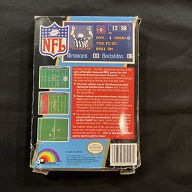 Nintendo NES Game: NFL Football. Cart, Box, Manual in Protective Case As Pics 🤪