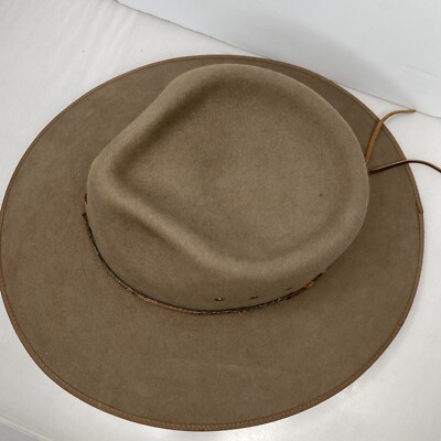 Vintage Australian Statesman Rabbit Fur Felt Hat 54cm / 6 3/4 | eBay