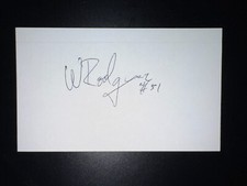 Wandy Rodriguez, ASTROS (2005 Debut) SIGNED 3x5 Index Card (HS)