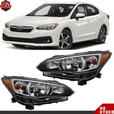 Headlamps For 2017-2019 Subaru Impreza/2018-2019 Crosstrek Set Halogen Healights