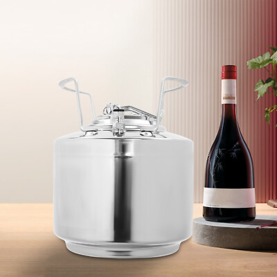 Stainless Steel 1.59 Gallon Mini Ball Lock Keg System For Batch Home Brewing