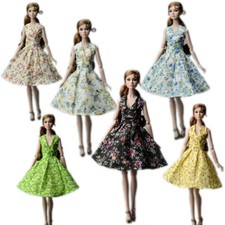 Fashion Countryside Floral Dress For 11.5inch Doll Clothes Outfits Accessories