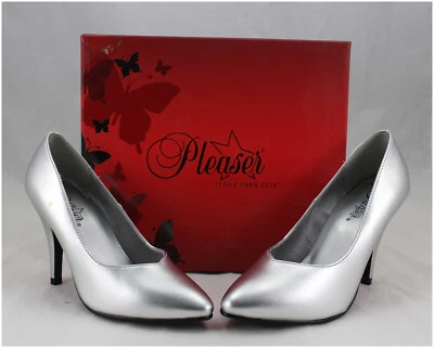 Unpaar Pumps Gr. 36/38 Pleaser DREAM-420W High Heels silberfarben (#3942) - Bild 1 von 4