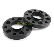 15mm Black Hubcentric Wheel Spacers w/ Lip | 5x130 | 71.6mm Bore | for Porsche