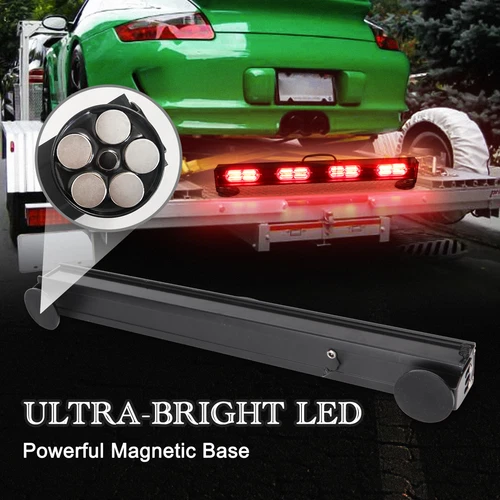 22" Wireless Tow Light Bar Trailer Rechargeable Magnetic For Truck Boat 7Pin - Picture 7 of 11