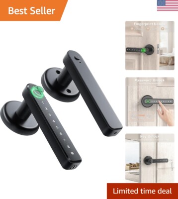 Advanced Fingerprint Door Lock with Keypad - Keyless Entry for Home & Office