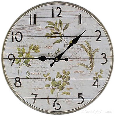 Vintage Wanduhr 30 Cm Sonnenblume - Stille Quarzuhr Für Küche & Wohnzimmer