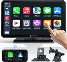 Wireless Screen CarPlay Android Auto Portable 7" Multimedia Navigation Bluetooth