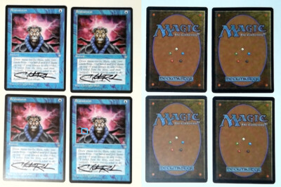 1x V1191: 4x Brainstorm: LP-MP: Ice Age: Signed/Autographed
